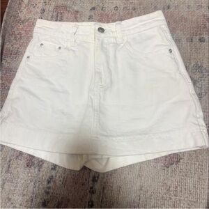 Princess Polly High Waist White Skirt